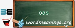 WordMeaning blackboard for oas